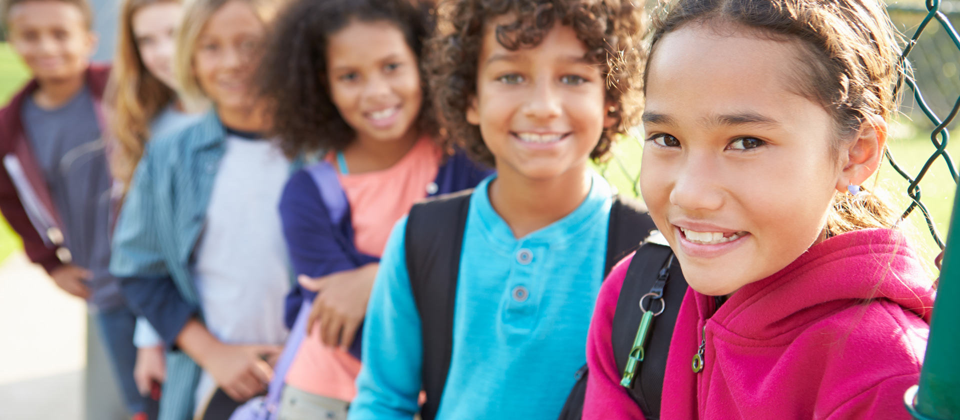 group of children smiling