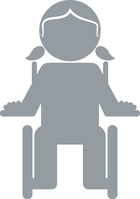 child in a wheelchair